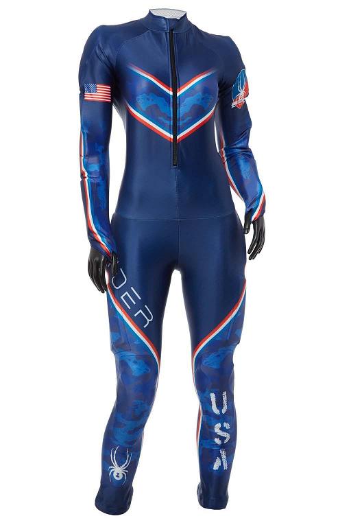 Traje Spyder World Cup GS Race Azules Camuflados Para Mujer Mexico MX04365